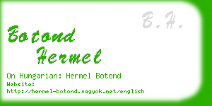 botond hermel business card